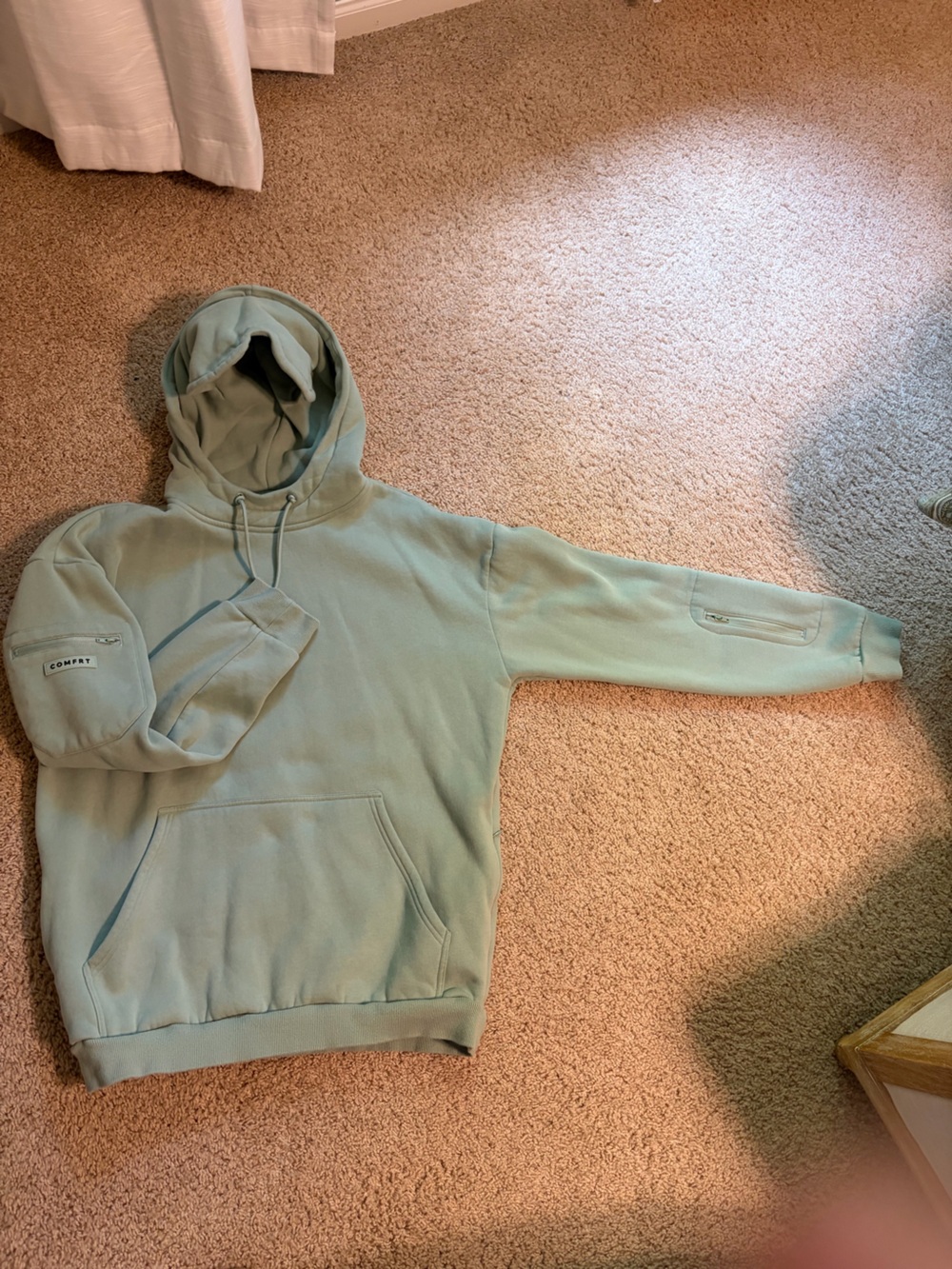 Comfort-Fit Hoodie Sweatshirt in Sage Green by Comfy